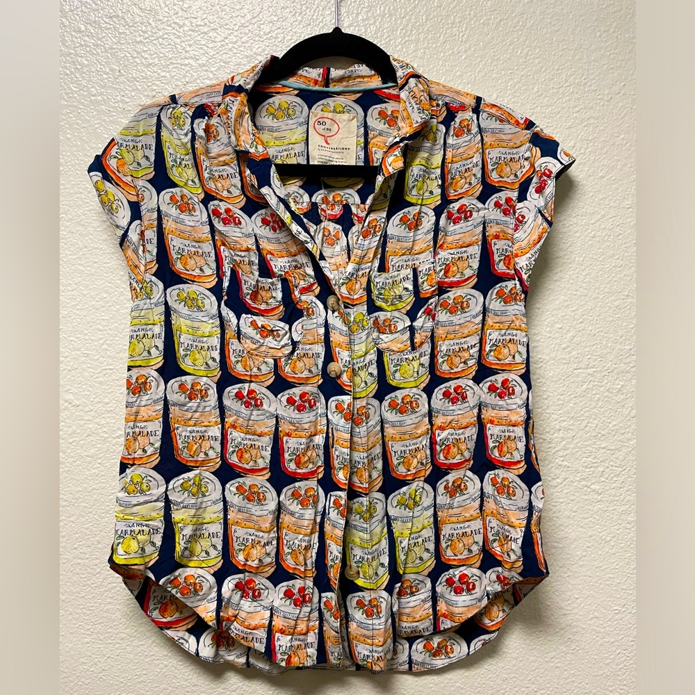 Rare/ limited edition anthropology marmalade button-down